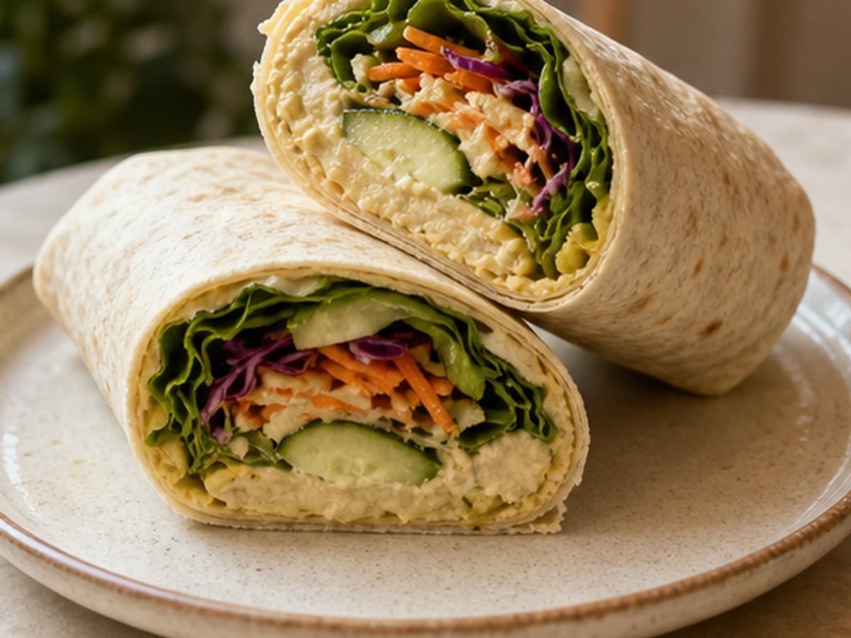 Vegan Hummus Wrap